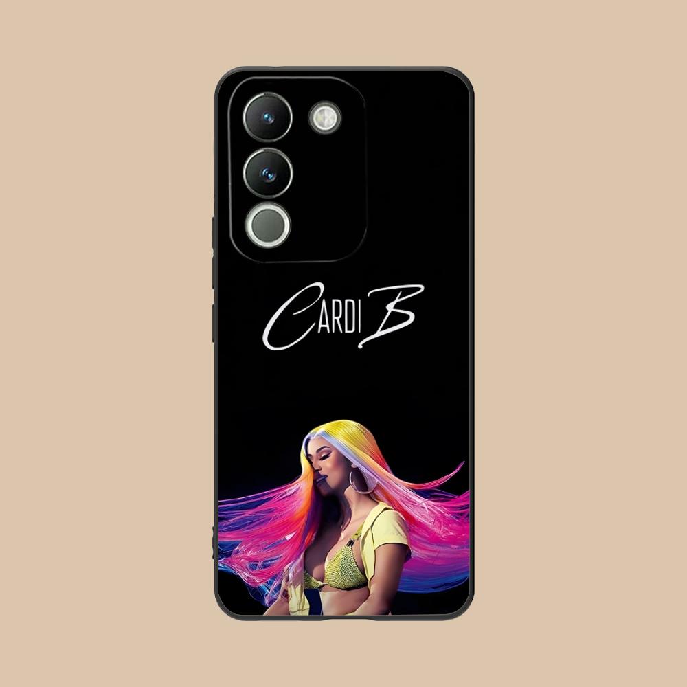 Cardi B Matte TPU Mobile Phone Case for VIVO Y77 76 75 74 73 72 58 56 55 51 50 38 36 Y19 Y18 Y03 Y01 5G Colorful Cover