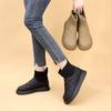 Snow boots winter  new velvet thickened warm Northeast large cotton shoes elastic bread foreign style short boots