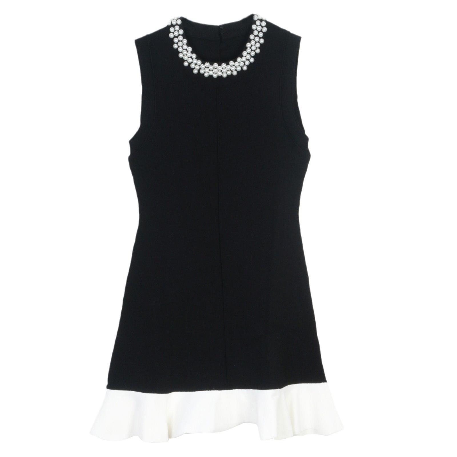 

Pearl Collar Hepburn Style Slimming Fishtail Dress for Women Large