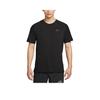 Men's Black Logo Short-Sleeve T-Shirt Comfortable and Versatile for Running