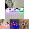 Colorful Glow In The Dark Christmas Cartoon Soft Rubber Rings For Kids Parties
