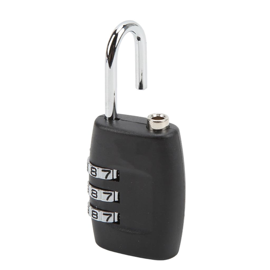 TSA-godkänt bagagelås hänglås 3-siffrig kombination stöldskydd rostfritt stål för resebagage resväska skåp