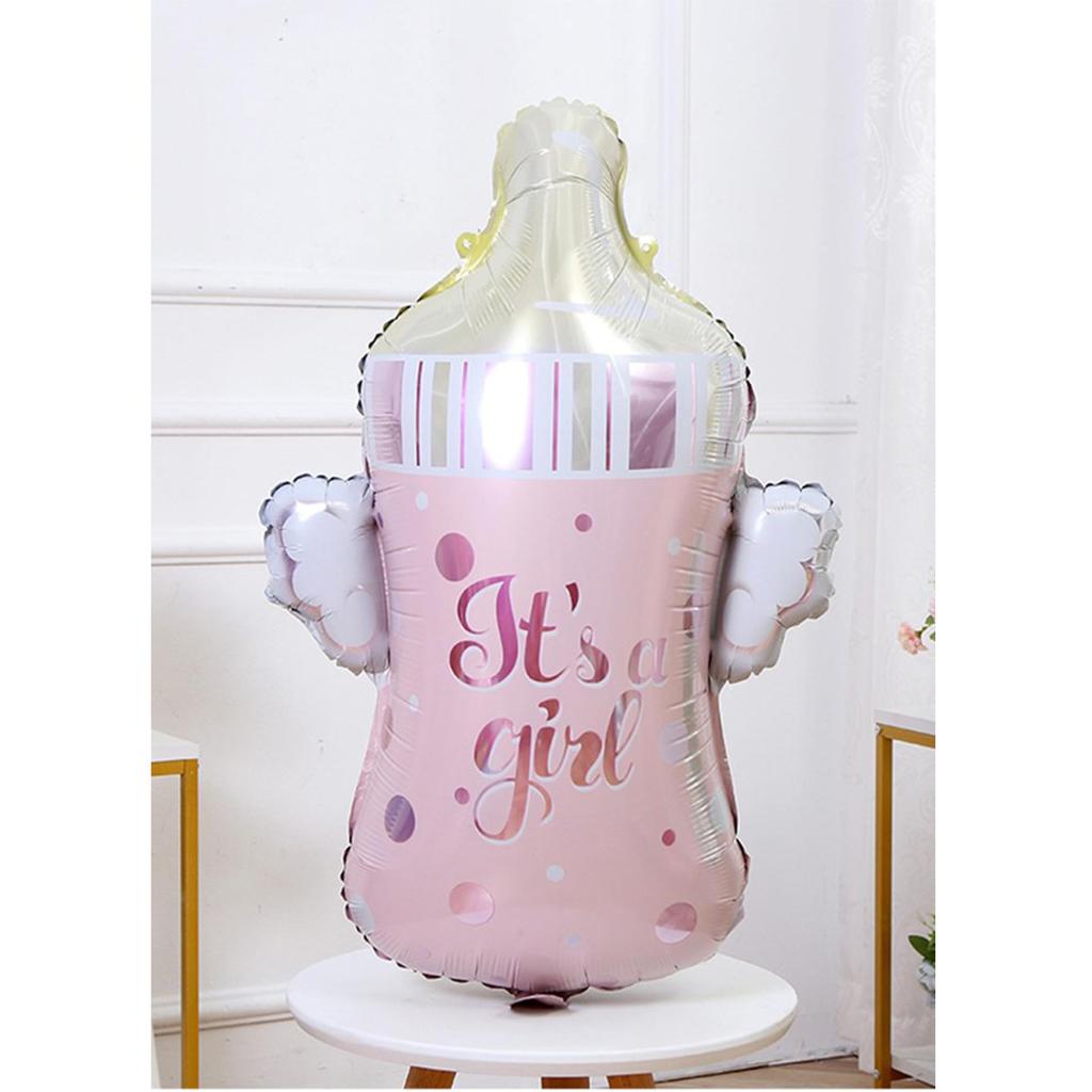 8pcs/set Mini Boy Girl Baby Bottle Aluminum Film Balloon 100 Days Baby Shower Ballons Birthday Gender Reveal Party Decoration