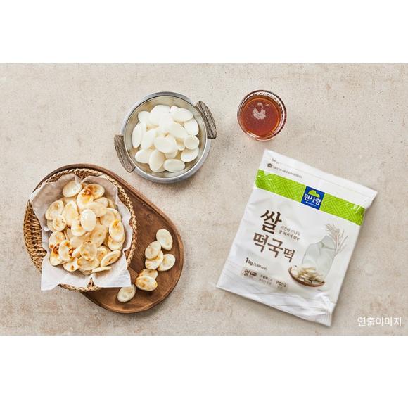 Noodlelovers Myun Sarang Plátky rýžového koláče pro polévku s rýžovým koláčem / polévku na korejský Nový rok (Tteokguk), 1 kg