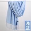 Solid color cashmere bristle scarf women's autumn and winter warm versatile gift shawl factory