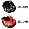 For Honda NC750X 2014-2024 2025 Motorcycle CNC Accessories Foot Side Stand Kickstand Enlarger Pad Support Plate(2021-2025 Black)
