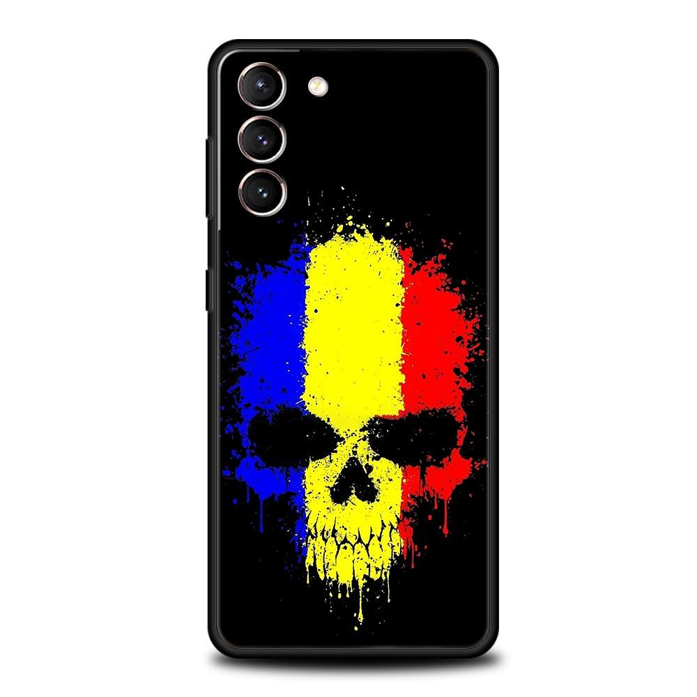 Romania Flag Phone Case For Samsung Galaxy S25 Edge S24 S23 S22 S20 Ultra S21 FE 5G S10 Plus Soft TPU Cover