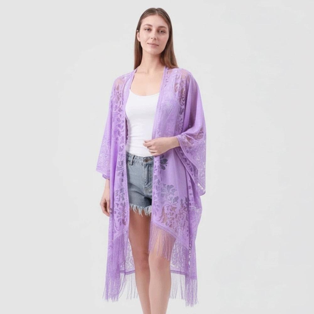 Breathable Sunshade Thin Large Scarf Sunscreen Seaside Vacation Cloak Women