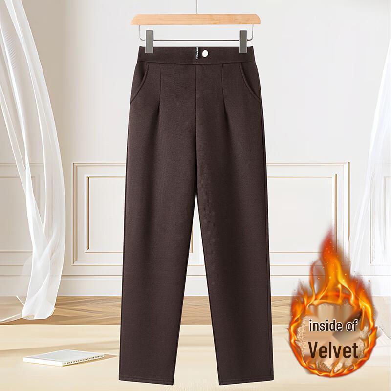 XUEXI Women's 2025 Winter Straight-Leg Trousers