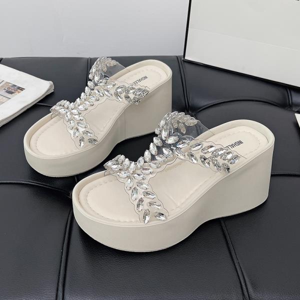 Fashion Slippers Casual Women's Shoes With Platform Slides Pantofle Luxury Soft Summer 2025 Fashion  Shoes Women Slippers Casual Pantofl