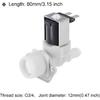 MECCANIXITY Water Inlet Valve Ice Maker Water Inlet Solenoid Valve for General Refrigerators 80mm Creamy White
