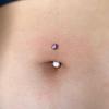 Sağ Grand ASTM F136 Titanyum Göbek Piercingleri 10mm 12mm Yuvarlak CZ'li İçten Dişli Göbek Piercingleri Göbek Barı