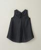 MAKE A TOAST Back Shirred Sleeveless Blouse Dark Gray Mbesto006Dg