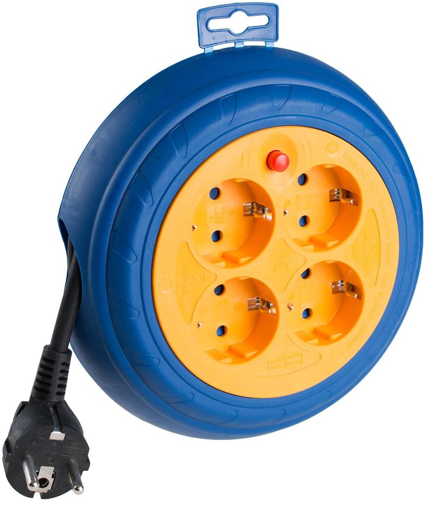 enrollacables 4 tomas t/tl 3m de cable 3x1,5mm solera 7429