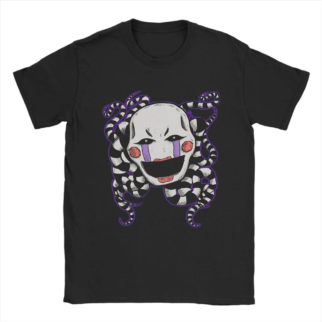 FNAF At Freddys Cotton T Shirts Vintage Y2k T Shirts Puppet Marionette T-Shirt Casual Loose Tshirt Awesome Short Sleeves Unis...