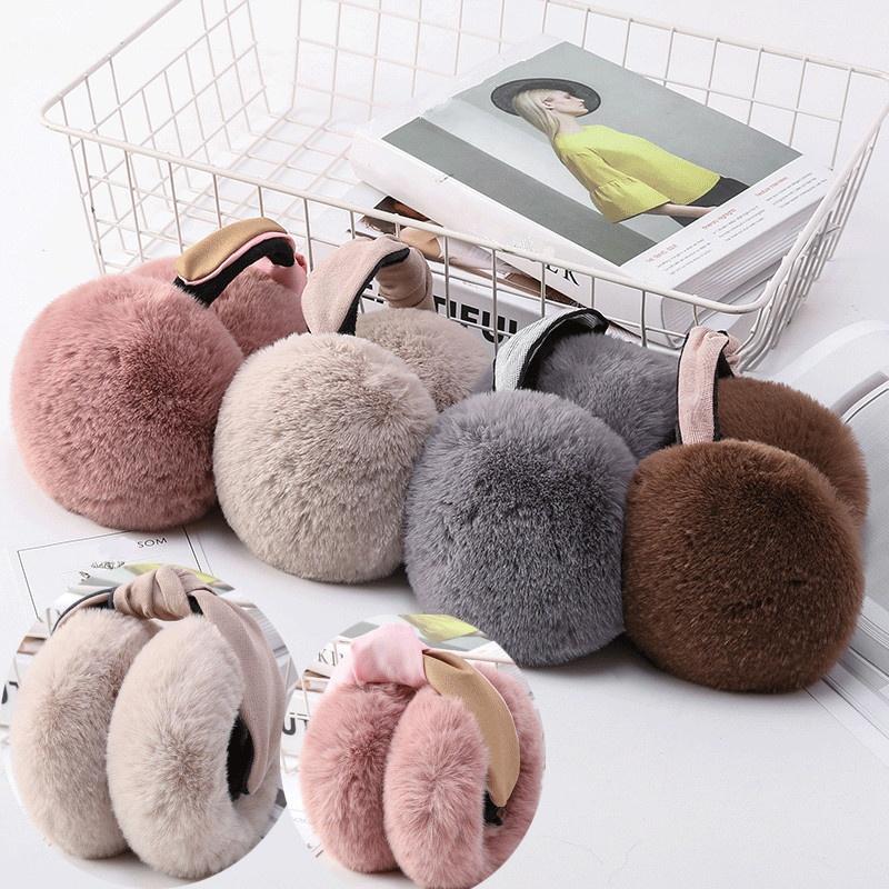 

Складные наушники Женские Девичьи Плюшевые Грелки для ушей Милая Повязка для волос Наушники