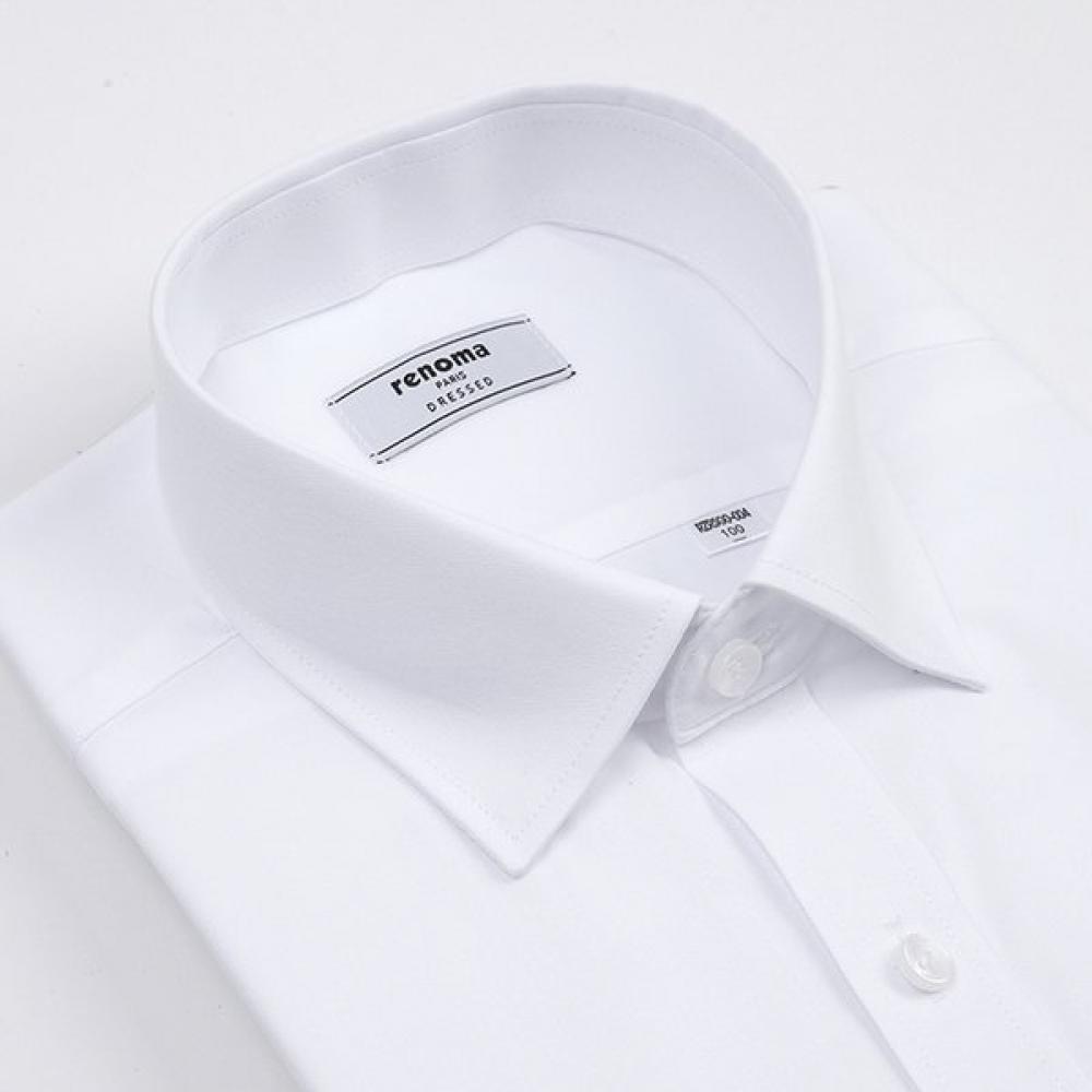 RENOMA Solid Long Sleeve Twill Shirt  Rzrsg0004 Wh 