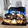 Attack on Titan Flannel Blanket Soft Warm All-Season Throw, Design for Camping, Car Travel, Hiking Sofa, Bed, Office Perfect Gift for Parties