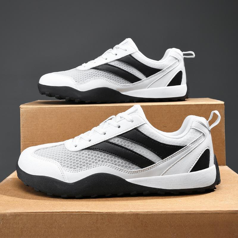 Large Size Hollow Breathable Wide Head Men's and Women's Forrest Training Shoes Casual Little White Board Shoes