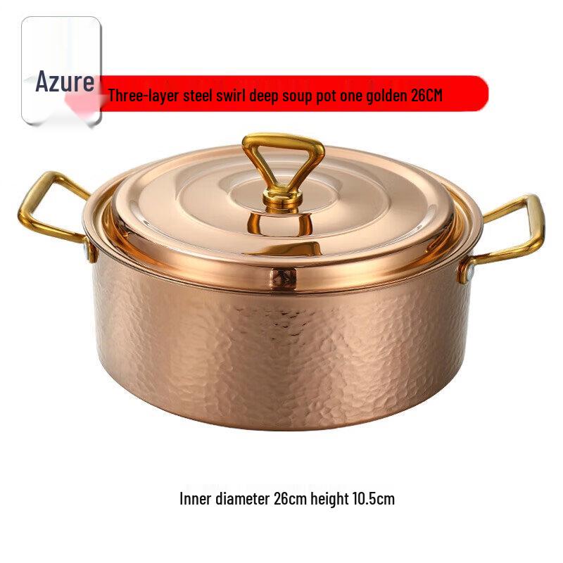 201 Stainless Steel Hammered Soup Pot
