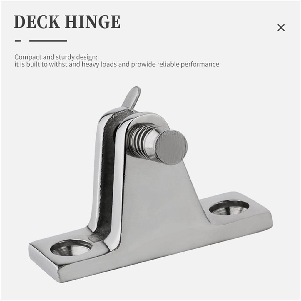 BHBL 316 Stainless Steel Deck Hinge 60° Removable Pin Marine Bimini Top Fitting Boat Accessories Marine Hardwares