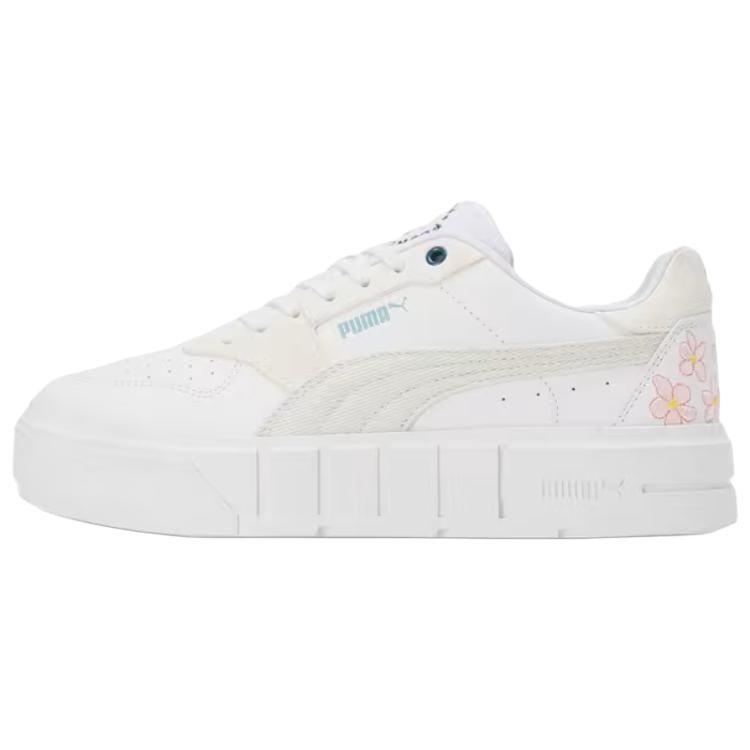 Puma Cali Court Embroidery - Vapor Grey Women Sneakers White 398828-02
