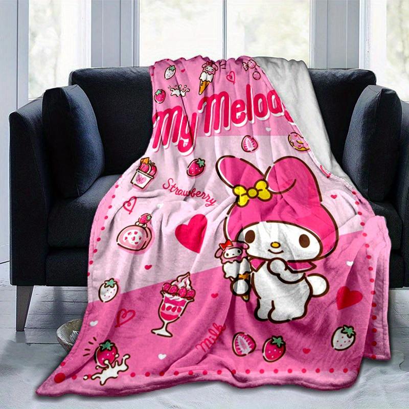 

1pc. Cute My Melody Strawberry Theme Blanket - Perfect for Home, Office, Outdoor Use, Gift Idea, Suitable for Al 100x150cm