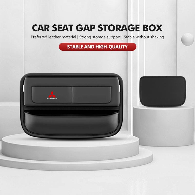 For Mitsubishi Car Logo Seat Gap Filler Organizer Waterproof Seat Gap Plugs Strip Outlander Lancer L200 ASX Pajero Grandis