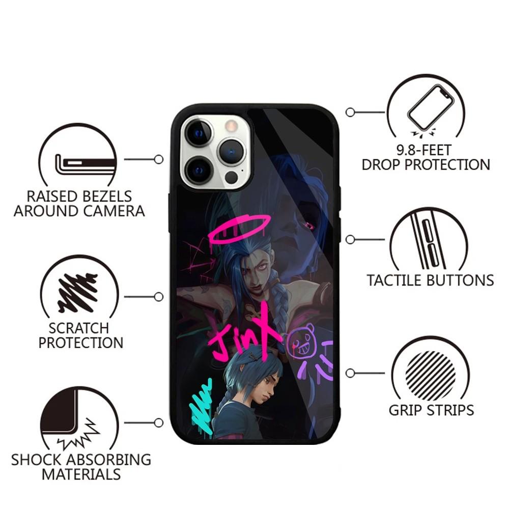 J-Jinx Arcane L-LOL Phone Case For iPhone 16,15,14,13,12,11,Plus,Pro,Max,Mini Magsafe Magnetic Wireless Charging
