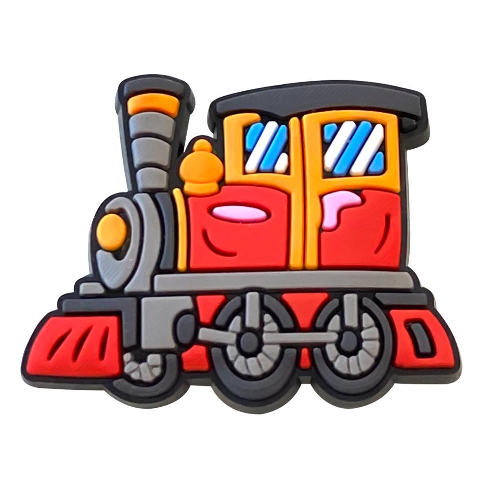 Cartoon Train Charms DIY PVC Shoe Decorations