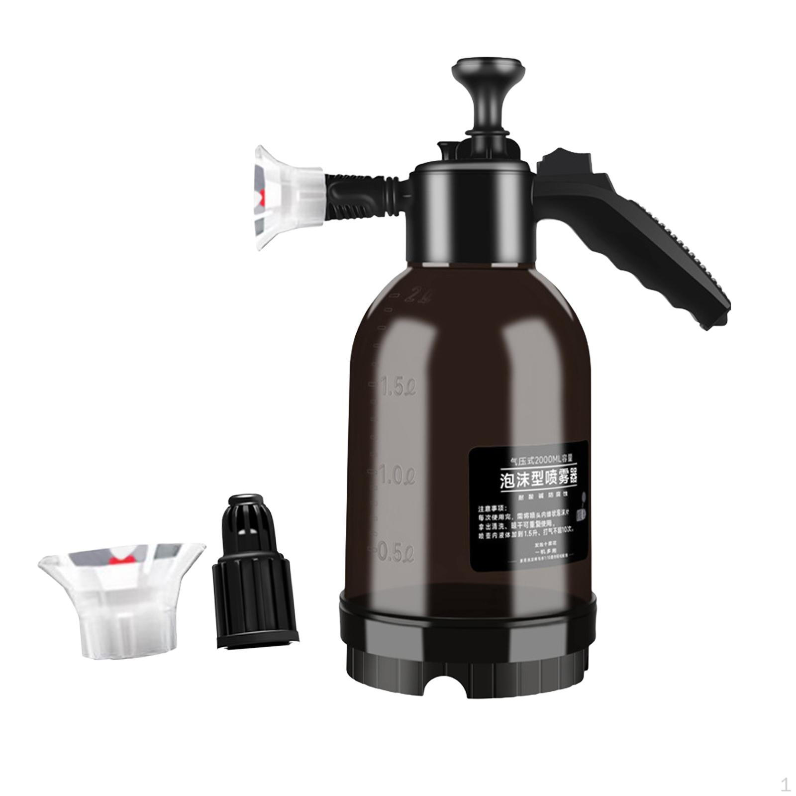 

Распылитель пены для мойки автомобиля с насадками black gray