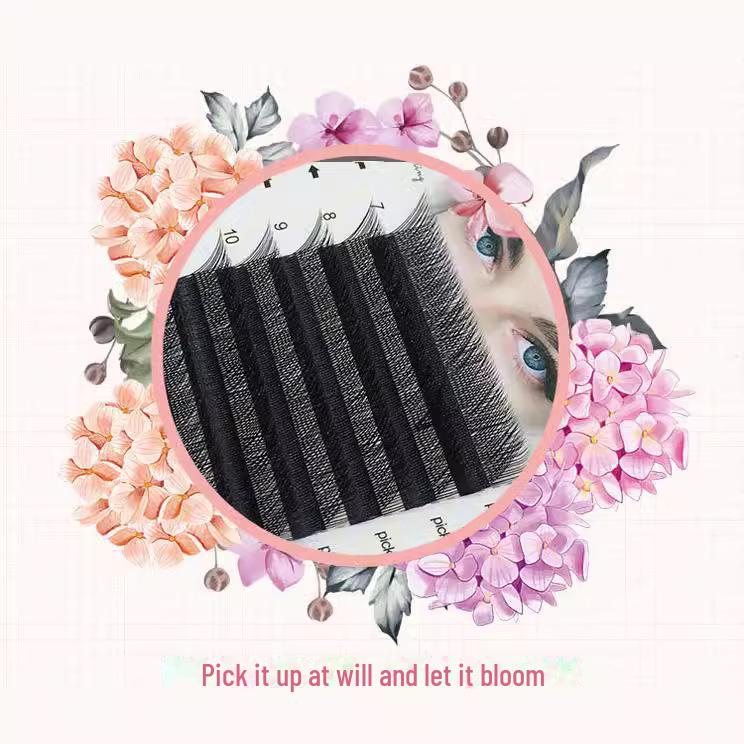 Matt-schwarze Y-förmige Grafting-Falsche Wimpern 0.07 - Weiche, hochwertige YY-Wimpernverlängerungen