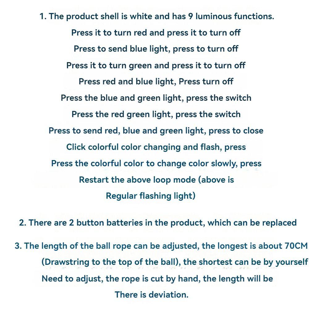 Waterproof LED POI Ball Colorful Luminous Belly Dance Throwing Ball Spinning Balls  Xmas