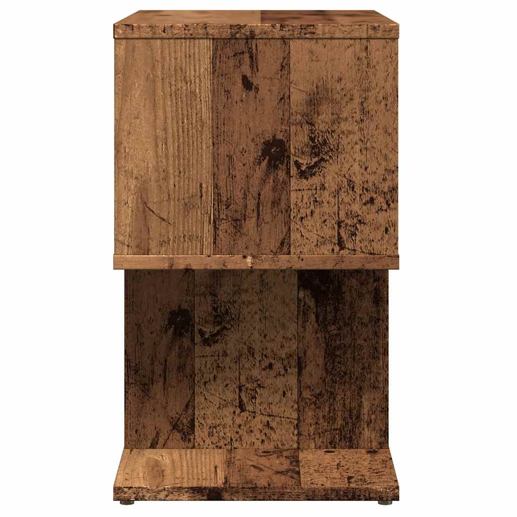Nightstand with Vintage Wood Look 50 X 30 X 51.5 Cm Engineered Wood