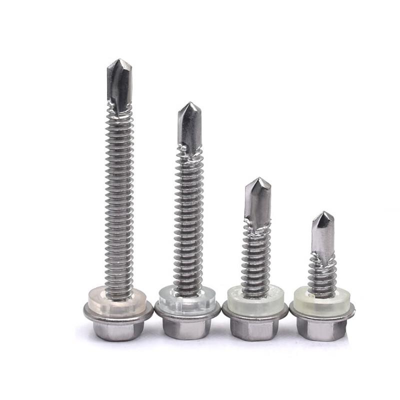 JNL 55366 410 Stainless Steel Hex Head Self-Drilling Screws