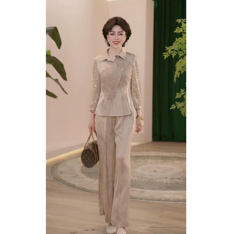 JIANHU Women s Autumn Small Fragrance Style Suit 4XL