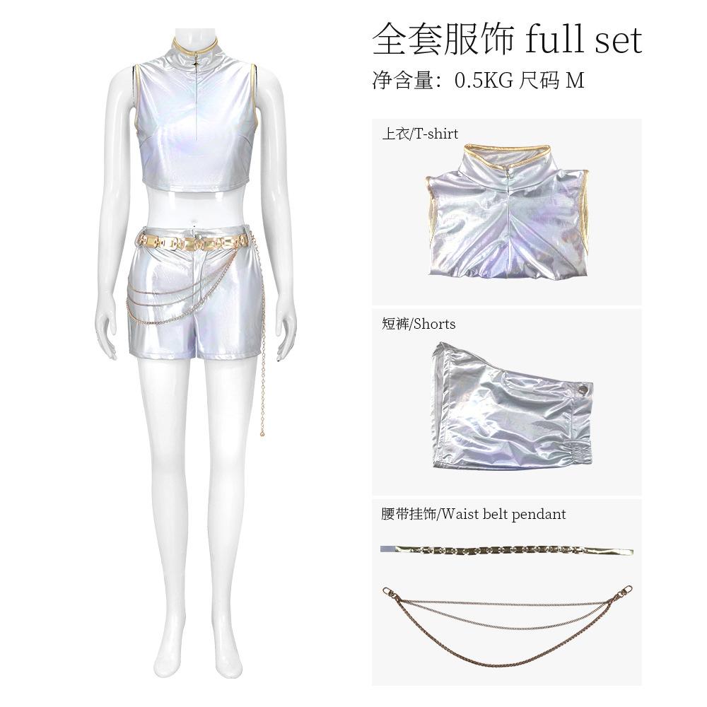 Anime Costume Kpop Huntrix Rumi Cosplay Costume Wig Kpop Demon Hunters Uniform Halloween Party Costume For Woman