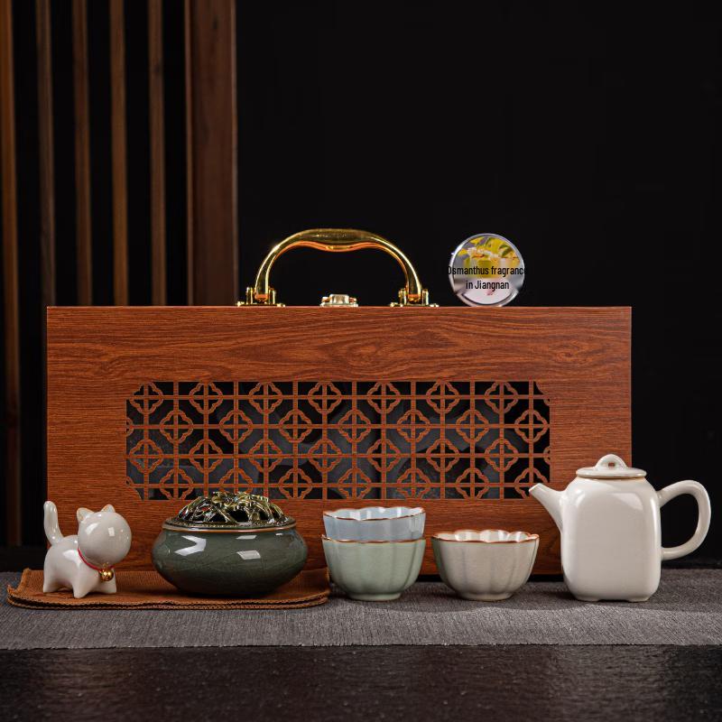 Elegant Kung Fu Tea Ceremony Gift Set