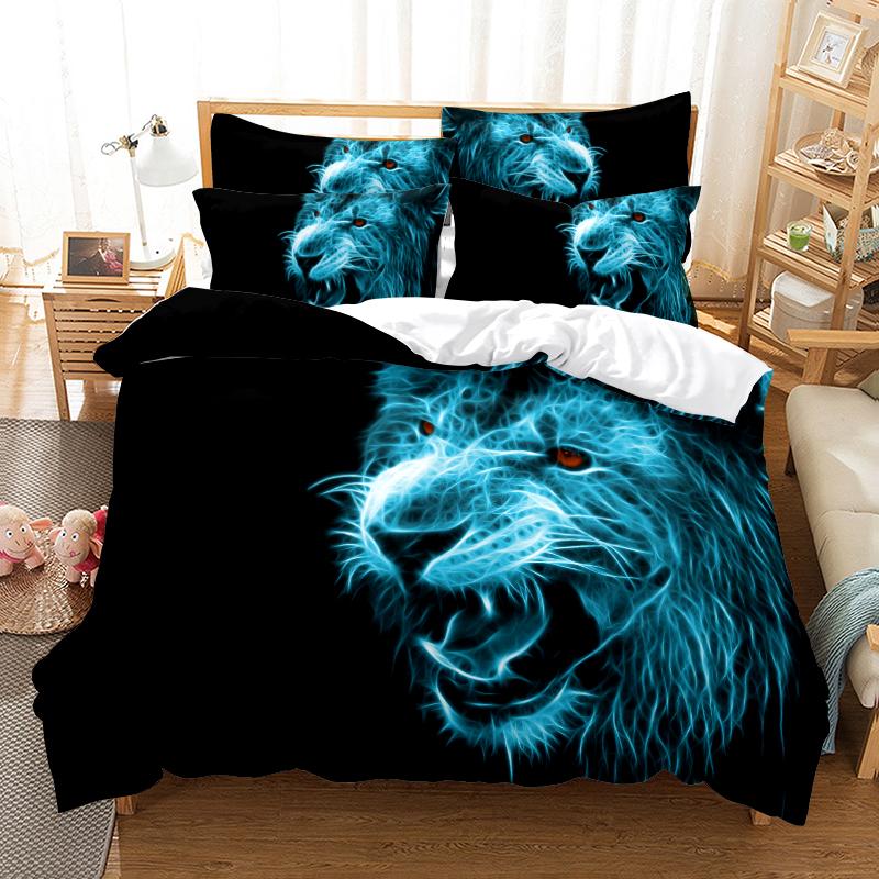 3D Digital Printing Bedding Set Quilt Cover and Pillowcase Single Bed Double Bed Full Size Home Bedroom Bedding King-size Bed