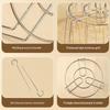 24 Skewer Air Fryer Grill Rack Household Oven Hanging Rack Stainless Steel Grilling Skewer Reusable Non-Stick Chef Tool