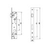 Single & Multipoint Aluminum Alloy Indoor Wooden Door Lock Body Lockset Accessories, Cylinder Lock & Aluminum Alloy Door 1Pcs(8535 Single Point)