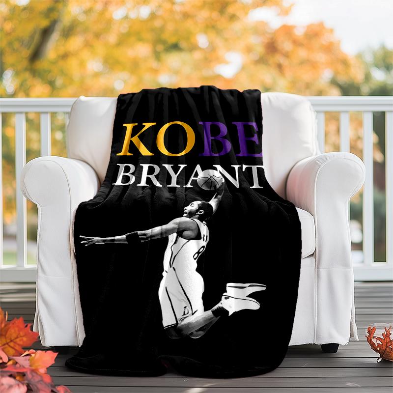 Great Basketball Player Flannel Blanket Soft All-Season Throw, Design for Camping, Car Travel, Hiking Sofa, Bed, Office Perfect Gift for Parties