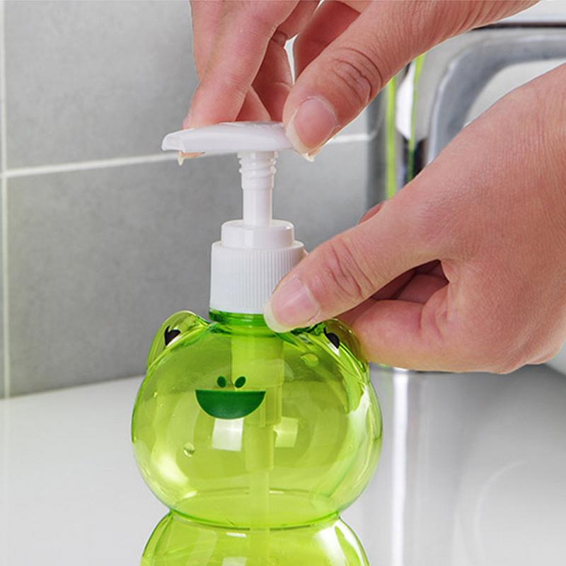 Dispensador de Sabão Desenho Animado Vazio Crianças Bomba de Sabão Líquido Frasco Dispensador Frasco Reabastecível Sabão Loção Dispensador Desinfetante Hidratante