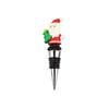 PVC Christmas Wine Stoppers - Green Christmas Tree, Snowman, Candy Cane, Reindeer, Santa Claus, Wreath for Glass Bottles