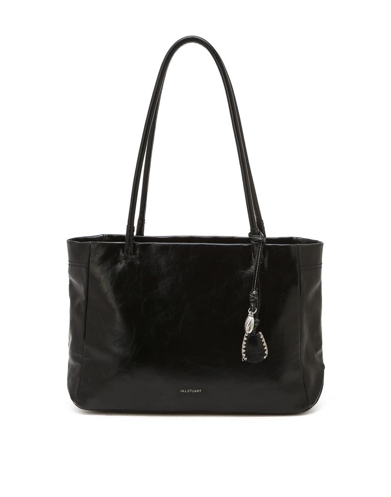 Jillstuart Acc [Facette] Facette Foldable Cowhide Shopper Bag Black