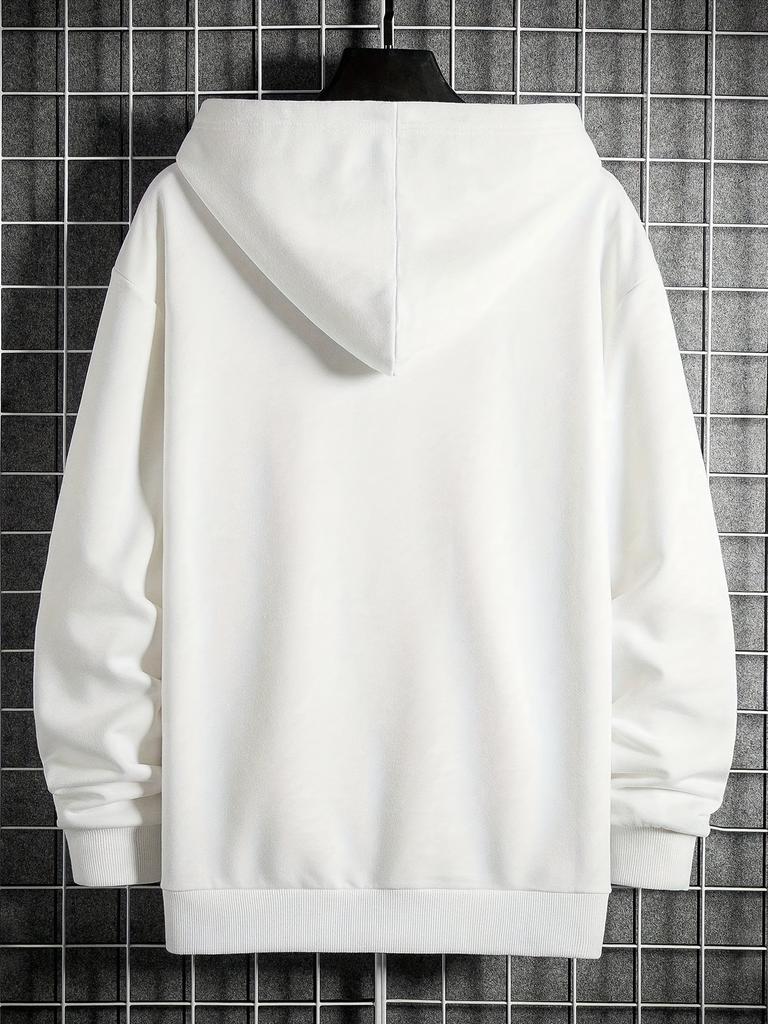 Men's Autumn and Winter Fashionable Casual Loose New York City Graphic Printed Long Sleeved Round Neck Sweatshirt