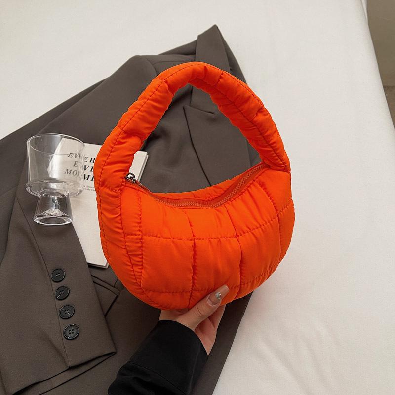 Mini cloud bag rhombus new simple down bag handbag mini small bag mobile phone bag