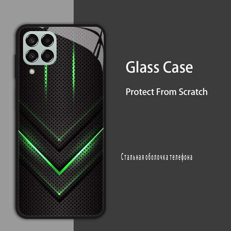 M53 5G Case For Samsung Galaxy M53 Case for Samsung M33 Tmepered Glass Case Fundas For Galaxy M23 A12 M12 A22 5G F23 Phone Cases