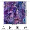 Abstract Bathroom Shower Curtain With Purple, Pink Blue Artistic Design Modern Home Decor For Bathtub 72 X 84 Inches (183Cm X 21