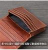 2024 Genuine Leather Card Hoider  Retro Handmade Men's and Women's Small Wallet First Layer Cowhide Business Card Holder Portable ID Bag
